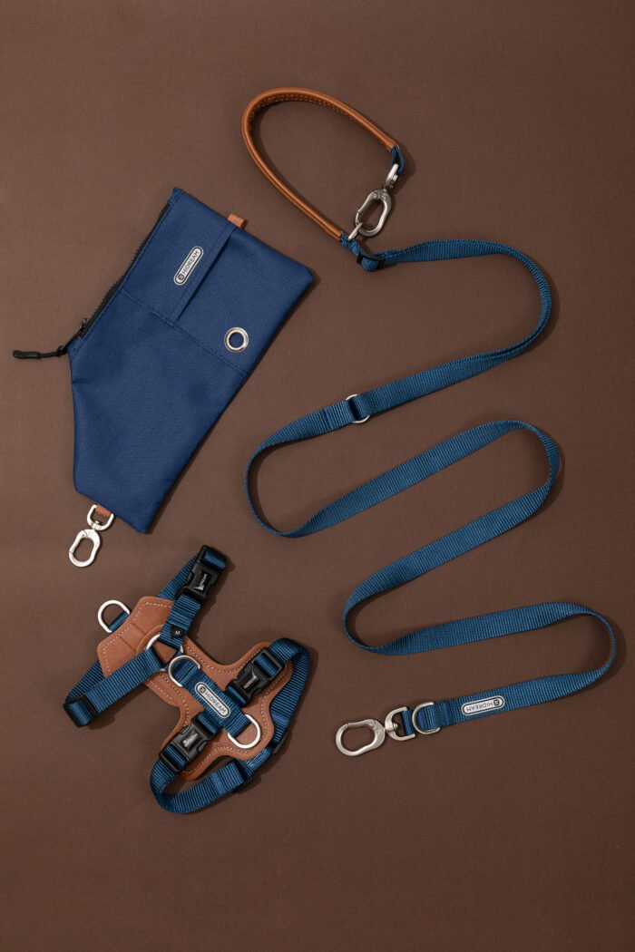 Harness,Leash,Bag Set (Leather series) - Image 1